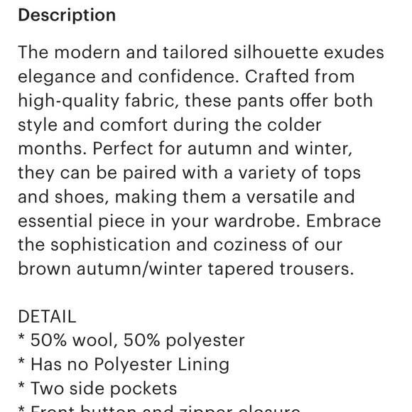 High Waisted Gray Trousers with Wide Leg Silhouette - Picture 5 of 5